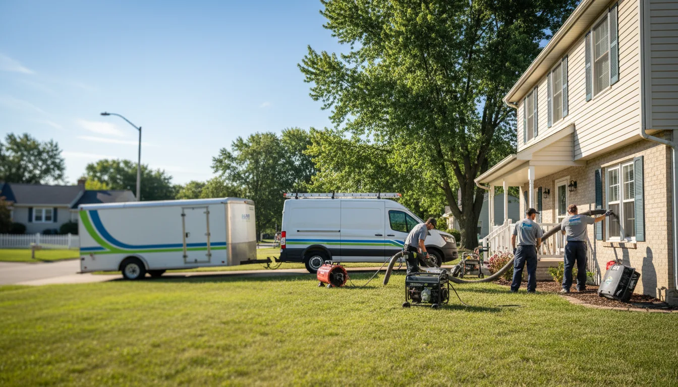 Flooded Basement Restoration And Cleanup With Repair in Gibson City, IL near me